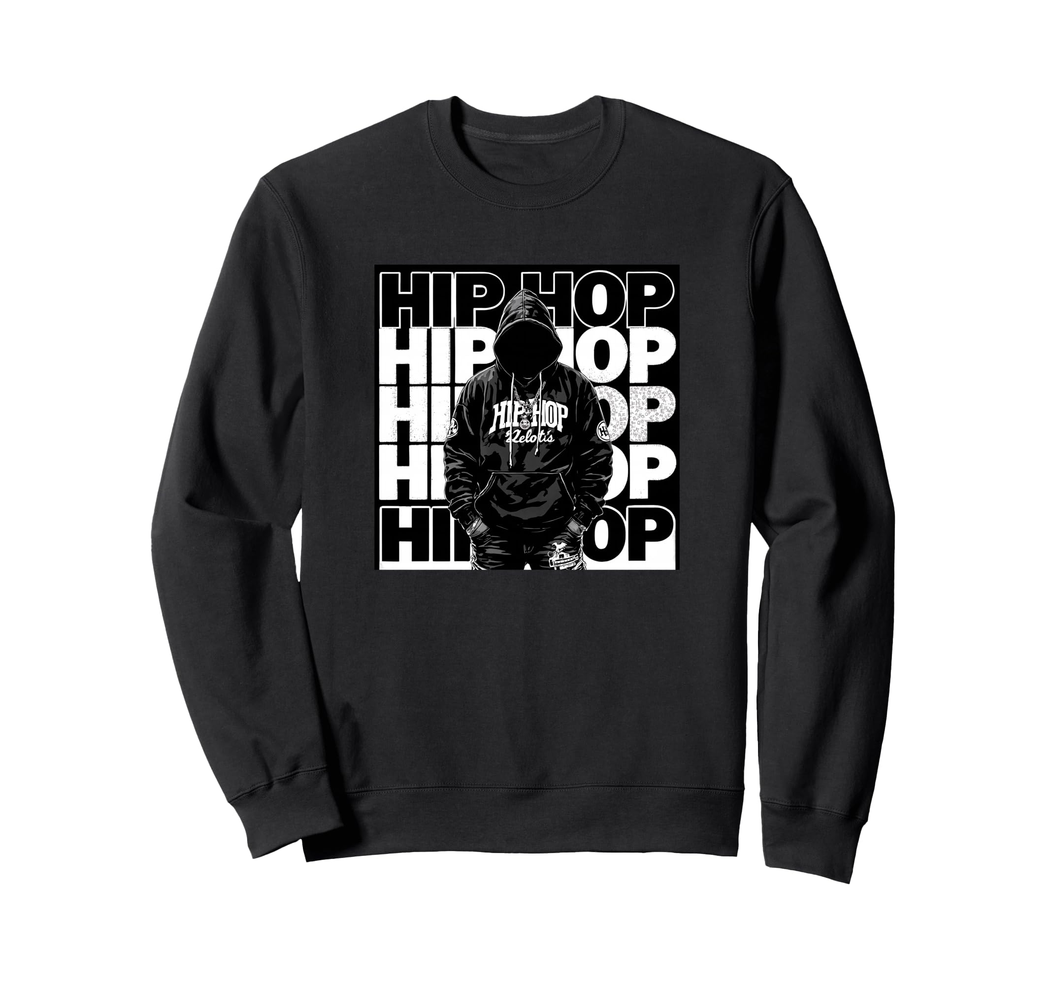 Old School Rapper Hip Hop Sweatshirt - Casual Everyday Wear for Adults - T-Shirt, Sweatshirt, Hoodie