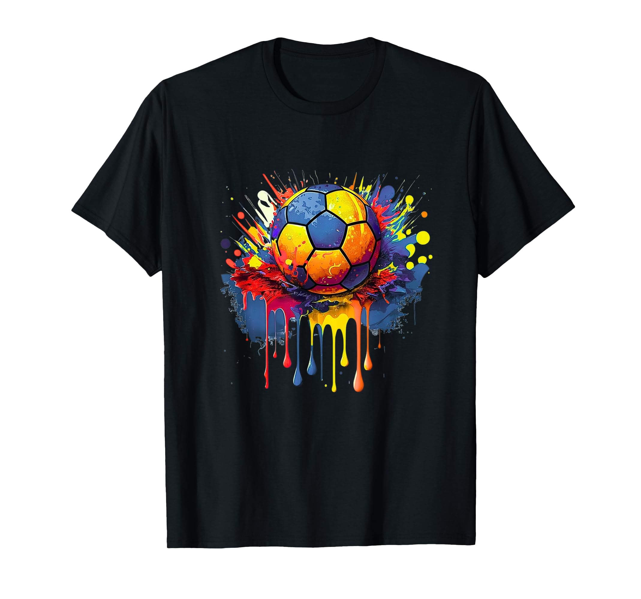 Soccer Splash Ball Player Team Fan T-Shirt - Custom Art Print Unisex - T-Shirt, Sweatshirt, Hoodie