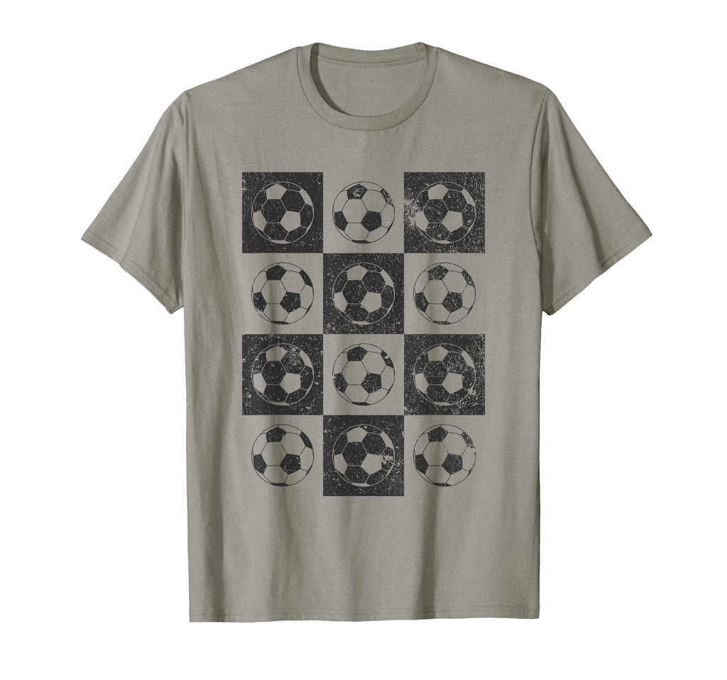 Checkerboard Checkered Soccer Lover T-Shirt - Graphic Print Men Women - T-Shirt, Sweatshirt, Hoodie