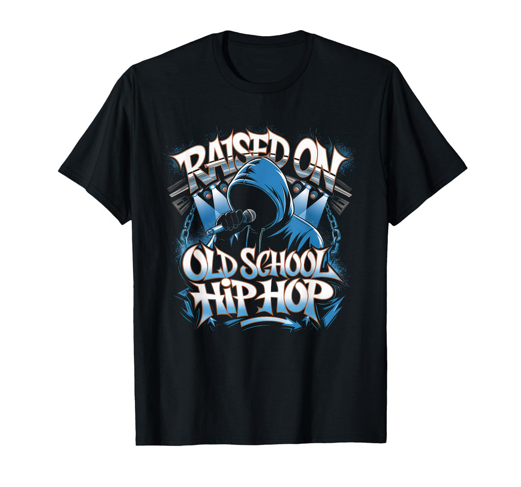 Raised Old School Hip Hop Cassette T-Shirt - Trendy Graphic for Adults - T-Shirt, Sweatshirt, Hoodie