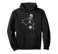 Skeleton Soccer Funny Halloween Party Sport Hoodie - Graphic Print Unisex - T-Shirt, Sweatshirt, Hoodie