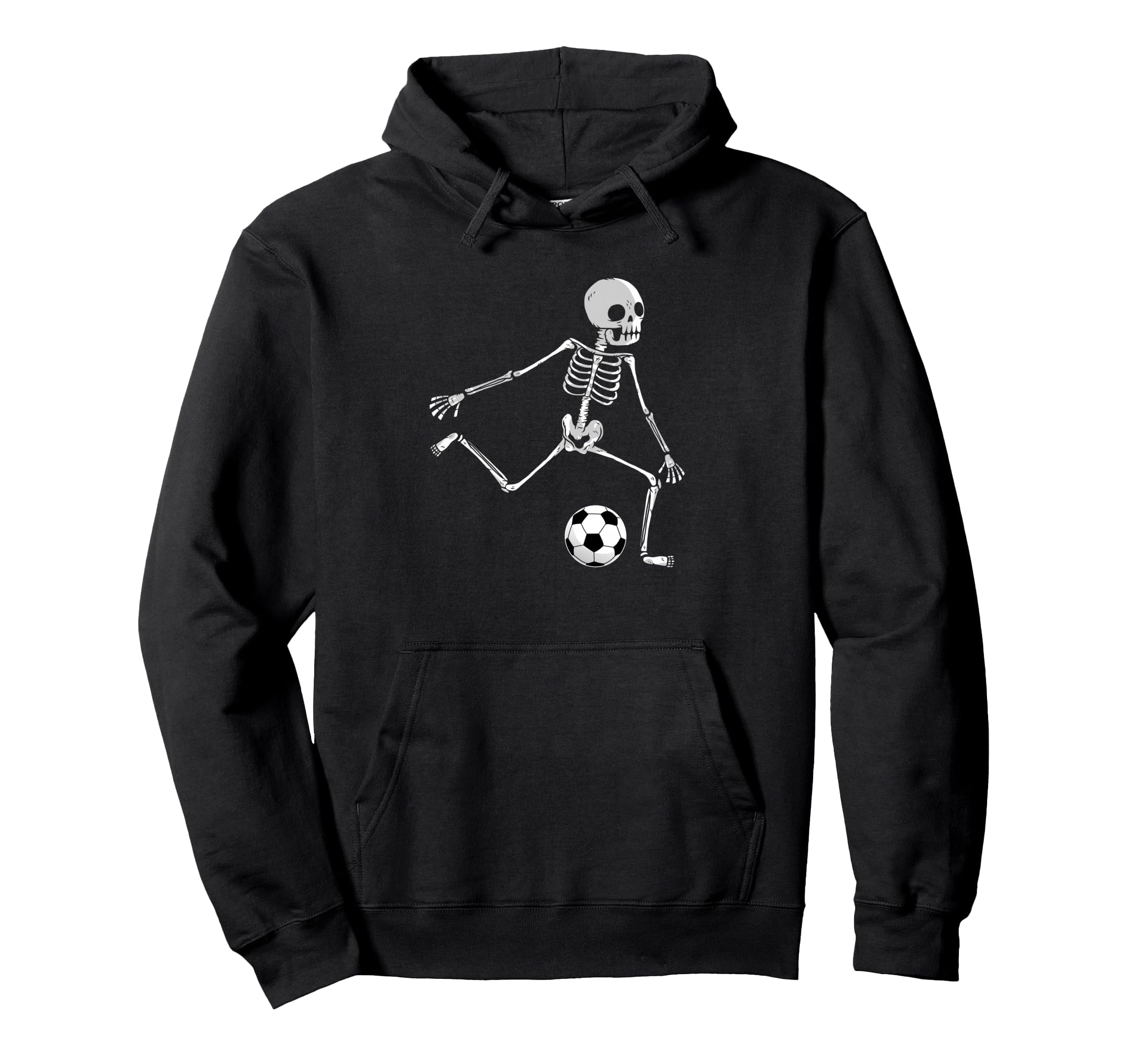 Skeleton Soccer Funny Halloween Party Sport Hoodie - Graphic Print Unisex - T-Shirt, Sweatshirt, Hoodie