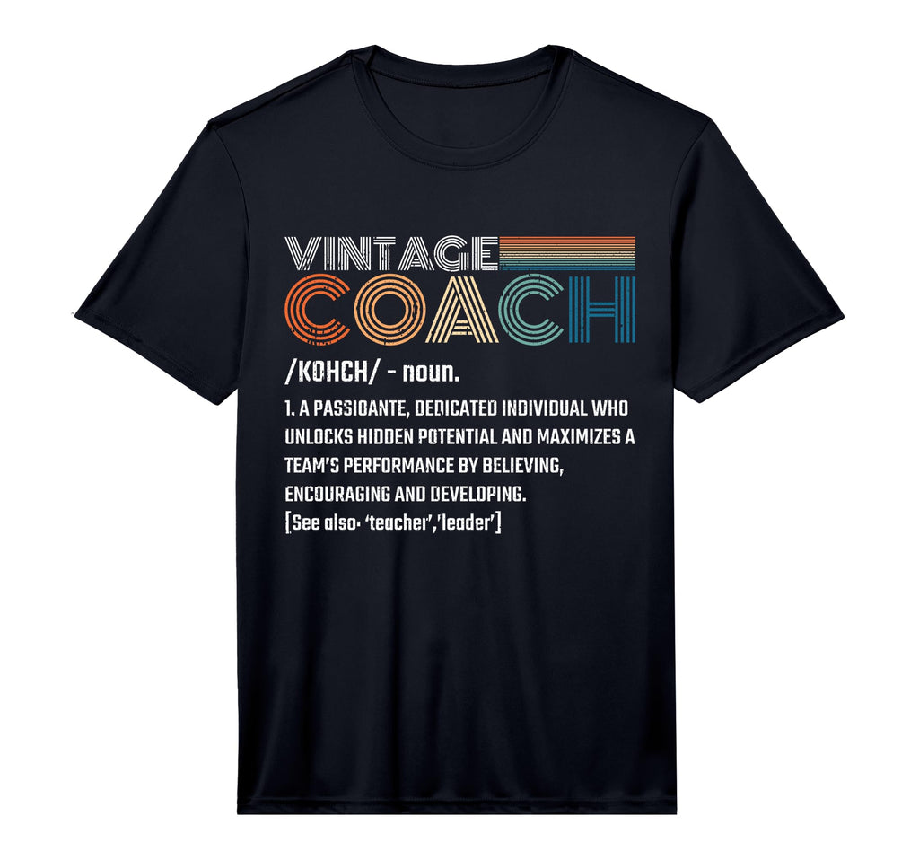 Coach Noun Definition Sports Team T-Shirt - Minimalist Print for Adults - T-Shirt, Sweatshirt, Hoodie