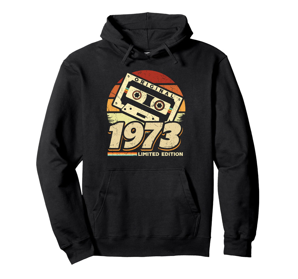 1973 Cassette Tape 51Th Birthday Hoodie - Novelty Apparel Men Women - T-Shirt, Sweatshirt, Hoodie