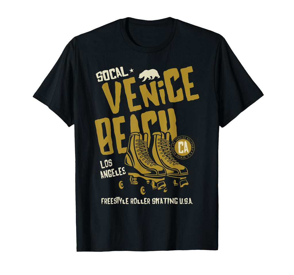 Venice Beach California Roller Skate T-Shirt - Aesthetic Graphic Men Women - T-Shirt, Sweatshirt, Hoodie
