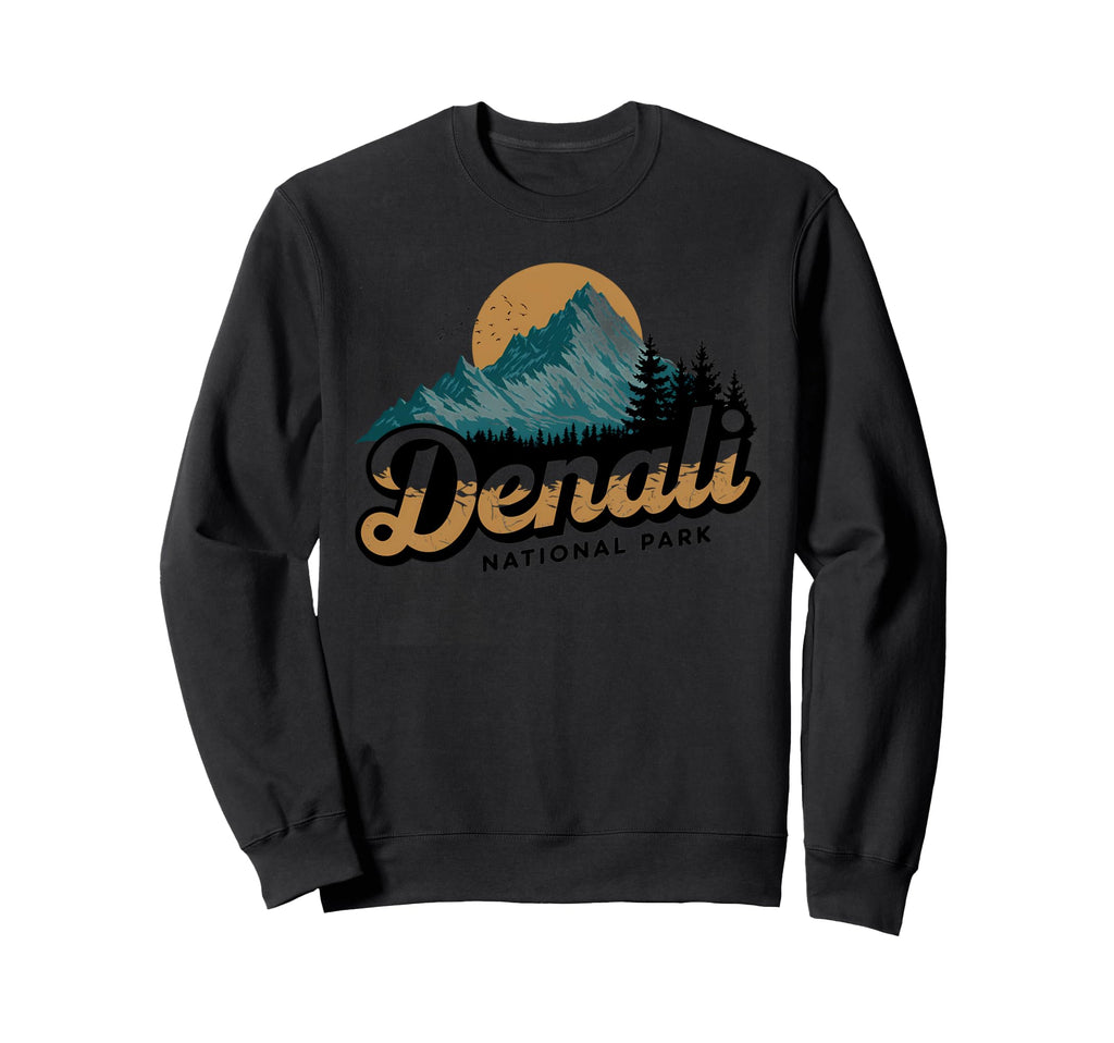 Denali Est 1917 Alaska National Sweatshirt - Minimalist Print for Adults - T-Shirt, Sweatshirt, Hoodie
