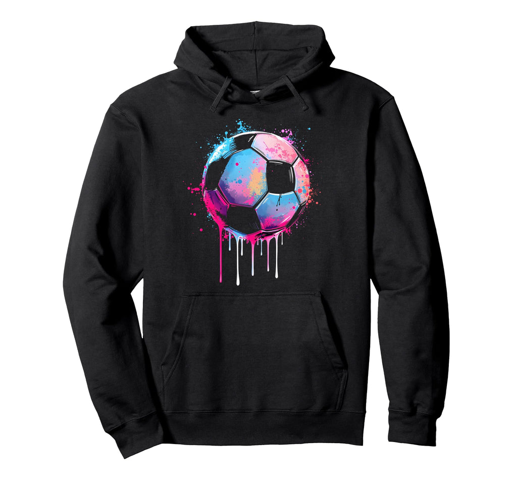 Soccer Awesome Colorful Soccer Drip Hoodie - Custom Art Print Unisex - T-Shirt, Sweatshirt, Hoodie
