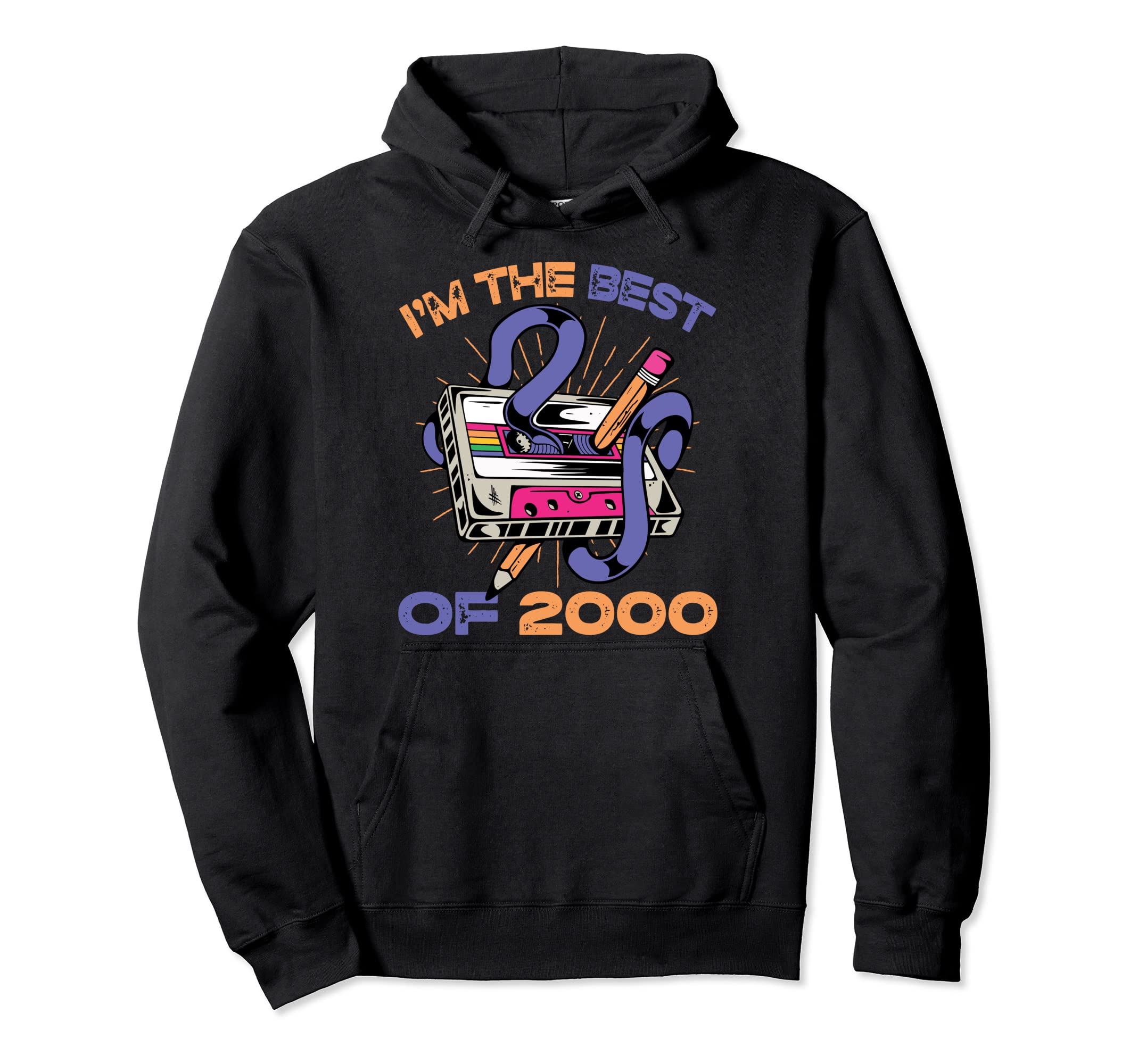 Im Best 2000 Cassette Tape Music Hoodie - Graphic Print for Adults - T-Shirt, Sweatshirt, Hoodie