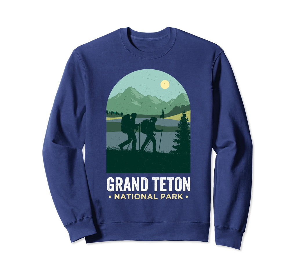 Grand Tetons Hiking Grand Teton Sweatshirt - Graphic Print for Adults - T-Shirt, Sweatshirt, Hoodie