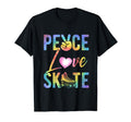 Peace Love Skate Roller Skating T-Shirt - Fun Novelty Design Men Women - T-Shirt, Sweatshirt, Hoodie
