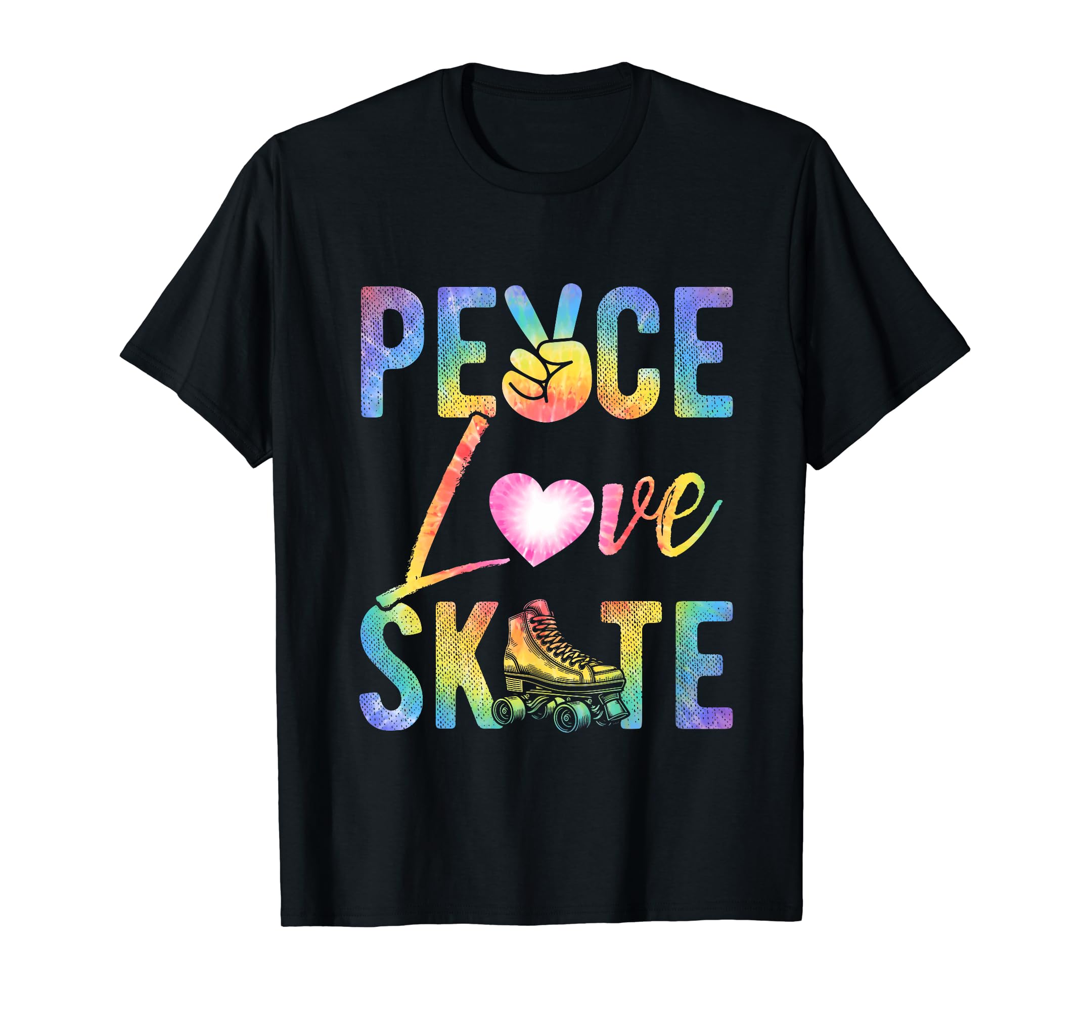 Peace Love Skate Roller Skating T-Shirt - Fun Novelty Design Men Women - T-Shirt, Sweatshirt, Hoodie
