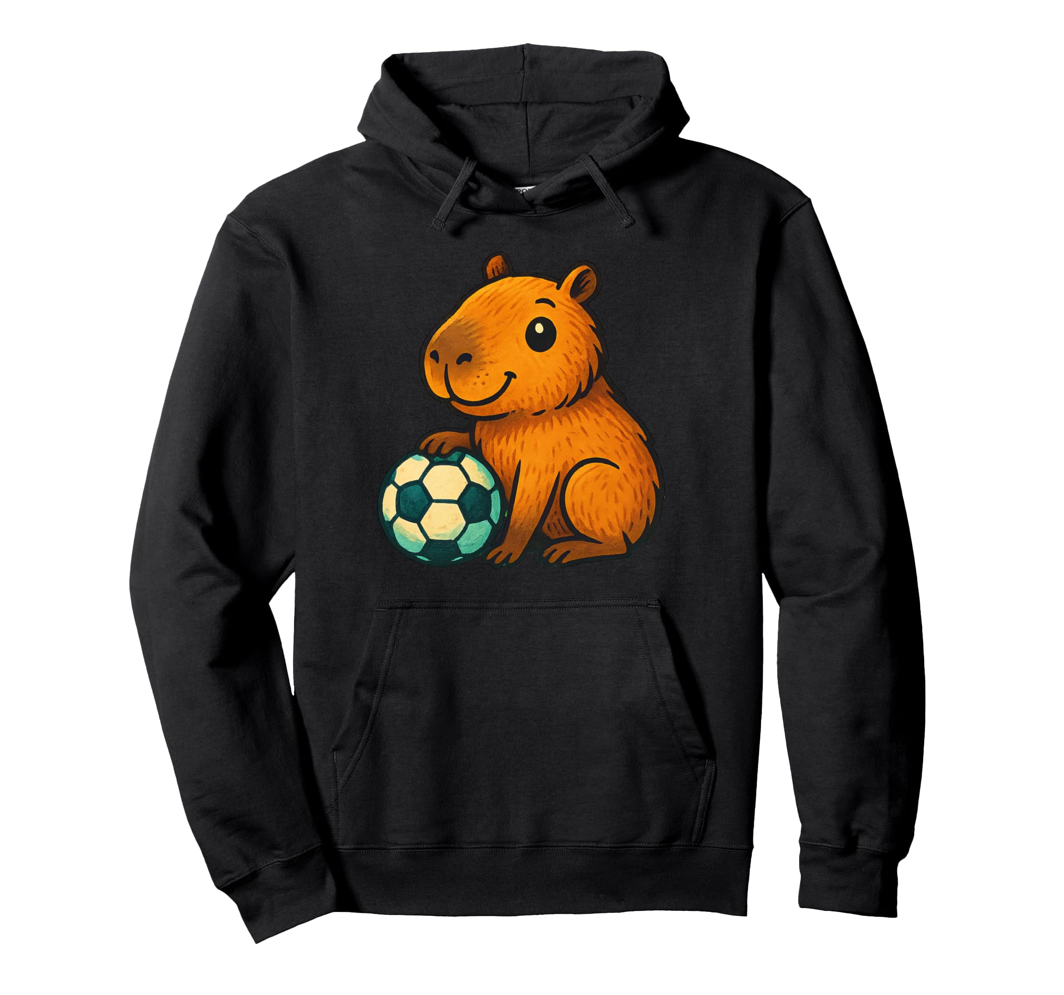 Capybara Soccer Capybaras Sweatshirt - Graphic Print for Adults - T-Shirt, Sweatshirt, Hoodie