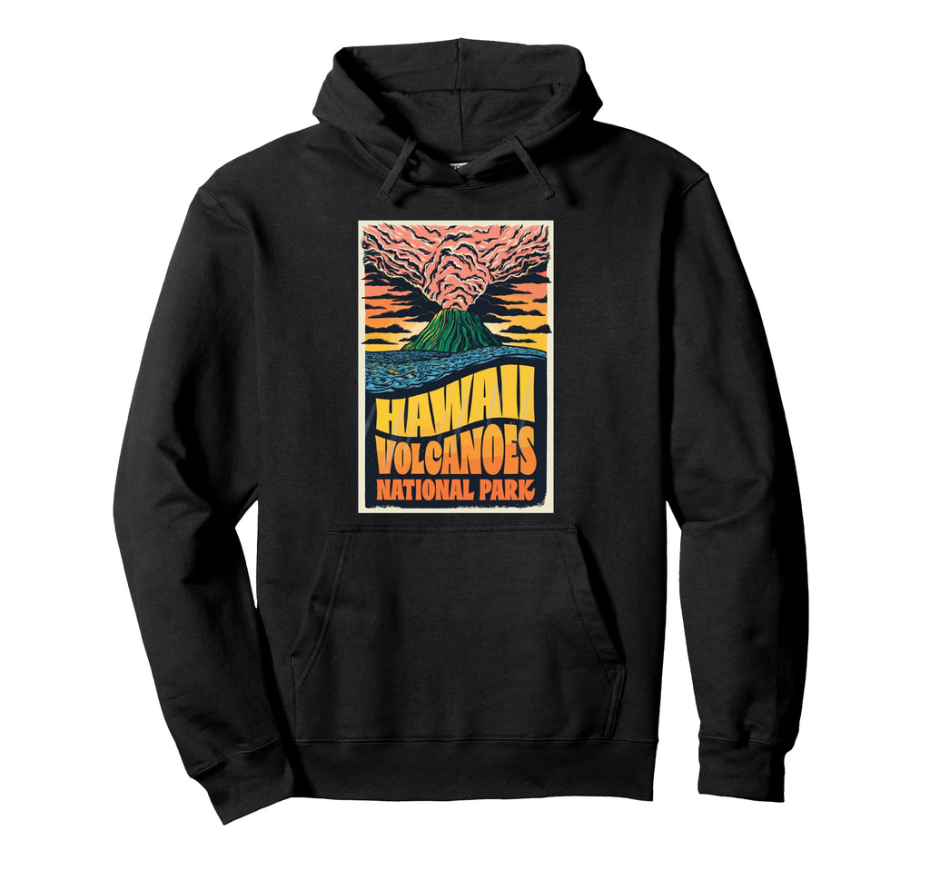 Hawaii Volcanoes National Park Colorful Hoodie - Streetwear Style Men Women - T-Shirt, Sweatshirt, Hoodie