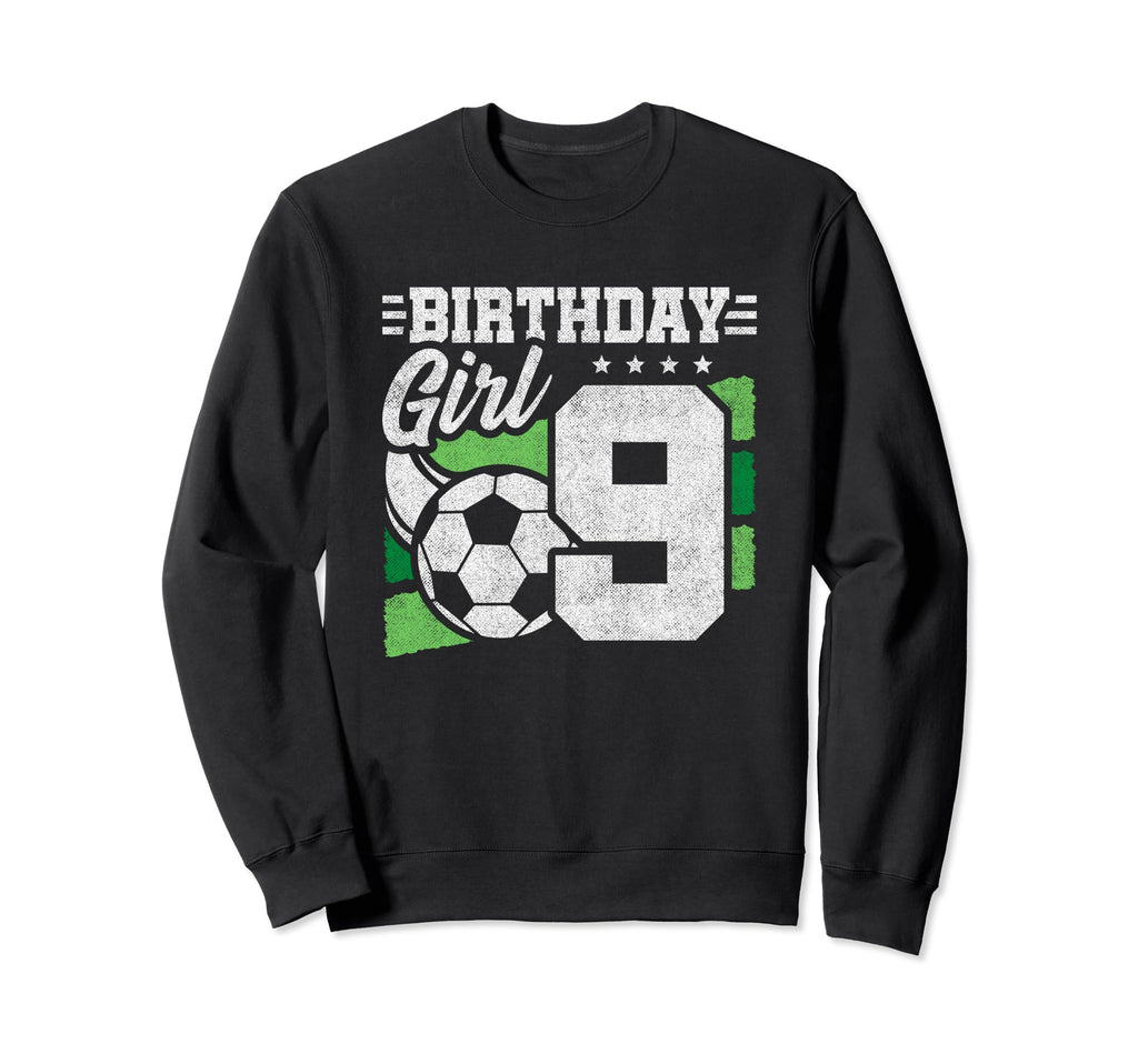 9Th Birthday Soccer Party 9 Year Sweatshirt - Custom Art Print for Adults - T-Shirt, Sweatshirt, Hoodie