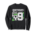 9Th Birthday Soccer Party 9 Year Sweatshirt - Custom Art Print for Adults - T-Shirt, Sweatshirt, Hoodie