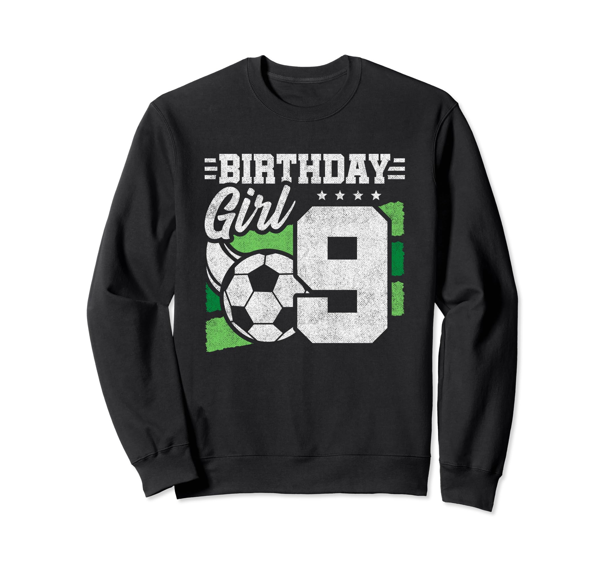 9Th Birthday Soccer Party 9 Year Sweatshirt - Custom Art Print for Adults - T-Shirt, Sweatshirt, Hoodie