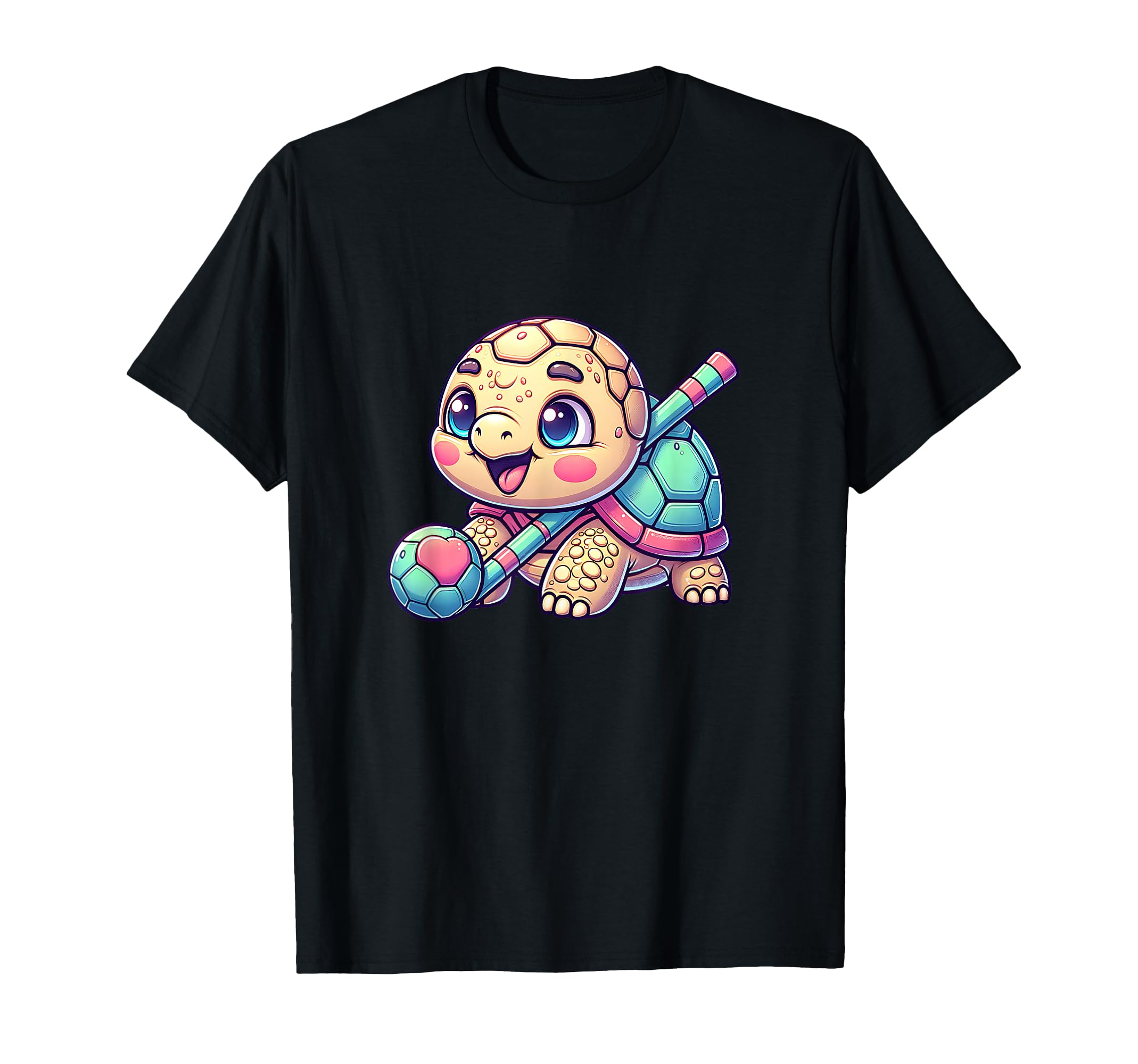 Turtle Heart Soccer Ball Pastel T-Shirt - Trendy Graphic Unisex - T-Shirt, Sweatshirt, Hoodie