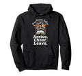 Busy Raising Ballers Arrive Cheer Leave Hoodie - Unique Graphic Men Women - T-Shirt, Sweatshirt, Hoodie