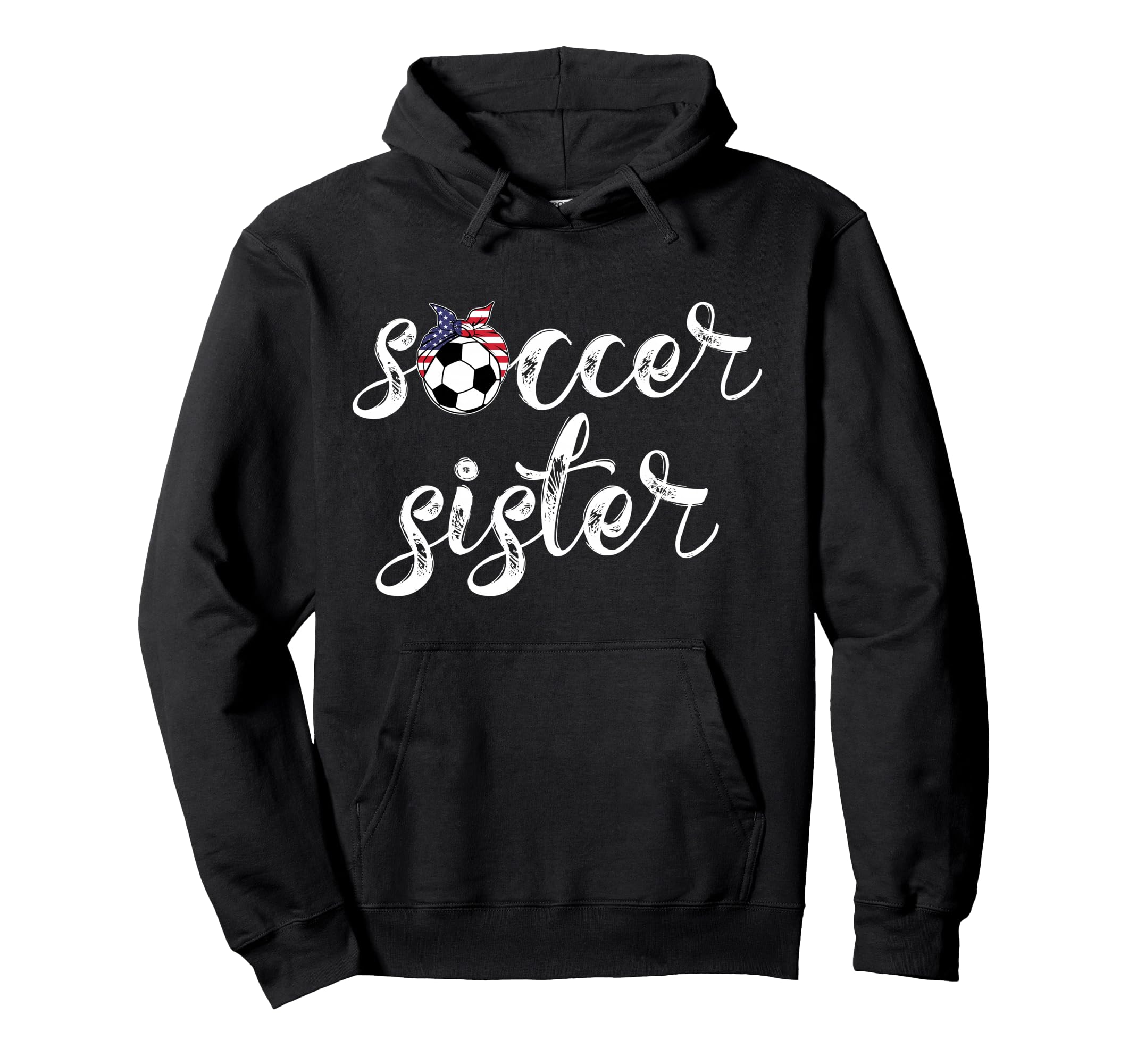 Womens Soccer Player Bandana Ball Hoodie - Fun Novelty Design Men Women - T-Shirt, Sweatshirt, Hoodie