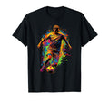 Electric Soccer Player Futbol Fan T-Shirt - Aesthetic Graphic Men Women - T-Shirt, Sweatshirt, Hoodie