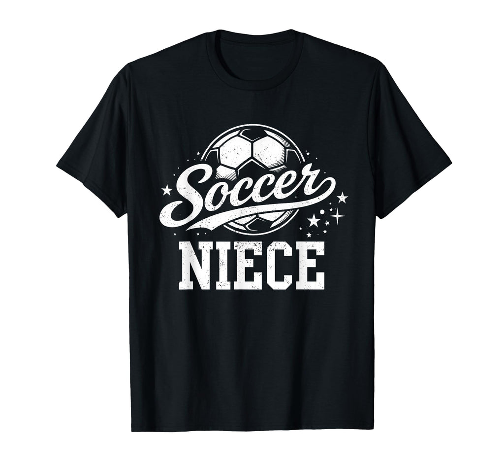 Soccer Niece Family Matching Soccer T-Shirt - Minimalist Print for Adults - T-Shirt, Sweatshirt, Hoodie