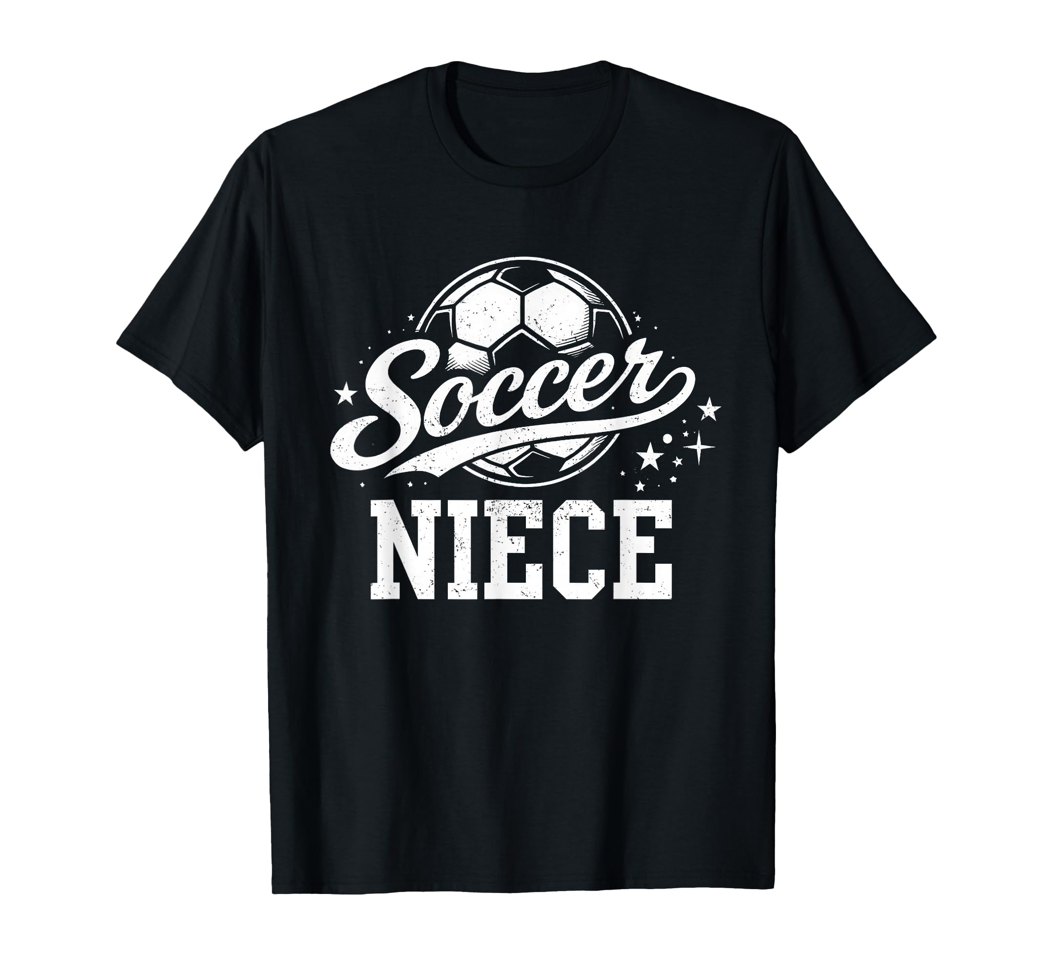 Soccer Niece Family Matching Soccer T-Shirt - Minimalist Print for Adults - T-Shirt, Sweatshirt, Hoodie
