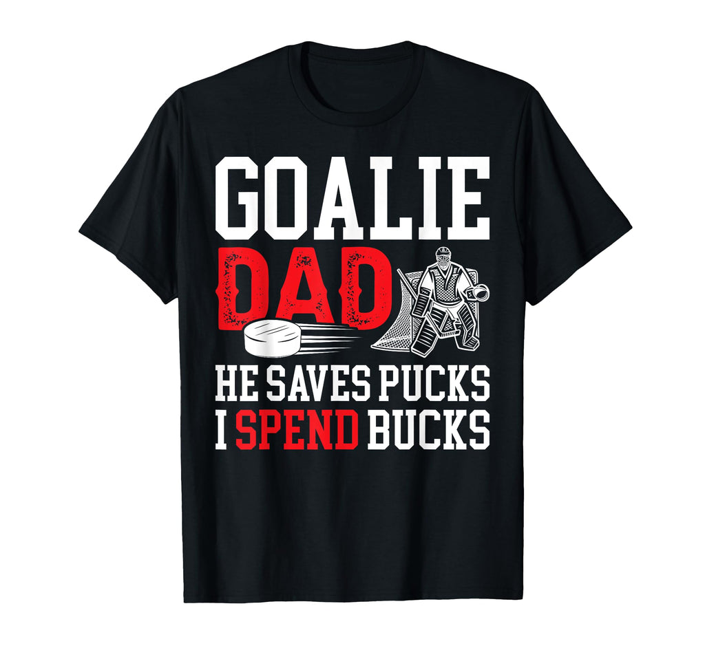 Funny Hockey Goalie Dad Ice Hockey T-Shirt - Trendy Graphic for Adults - T-Shirt, Sweatshirt, Hoodie