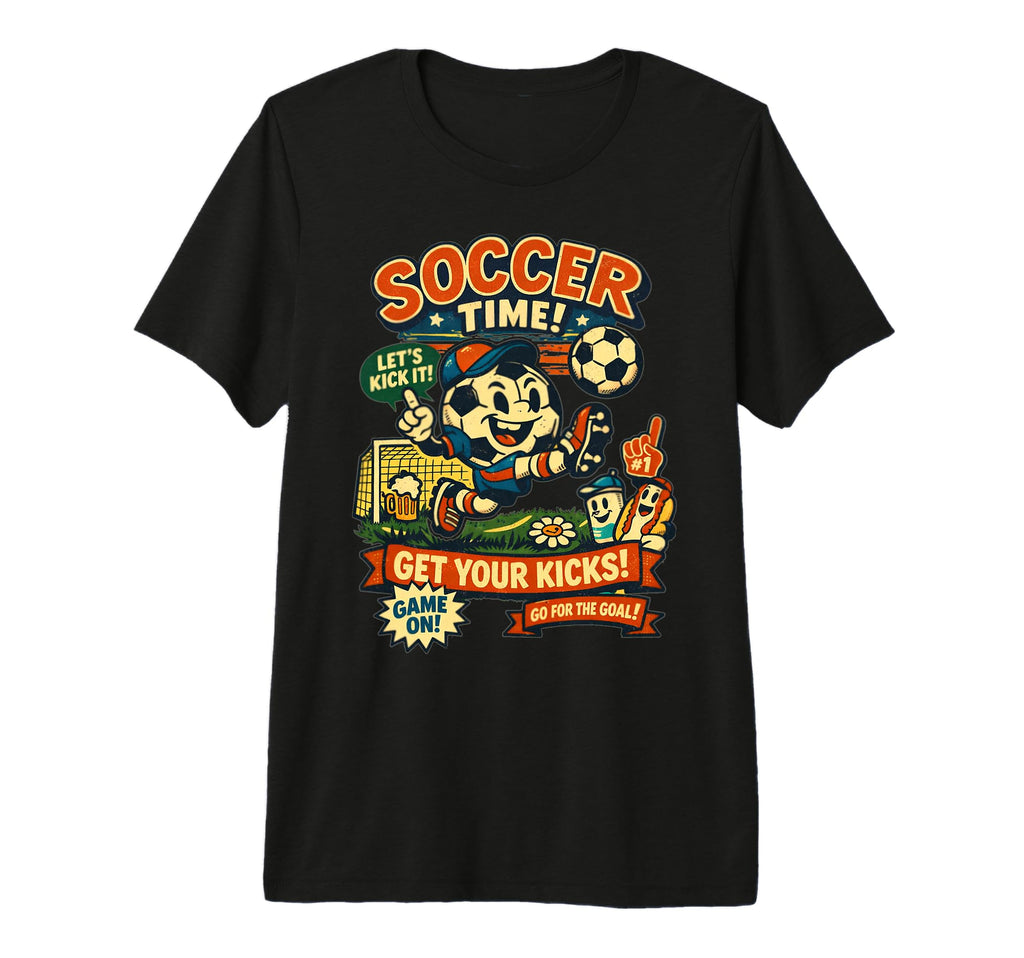 Soccer Time Foodball Futbal Tri Blend T-Shirt - Unique Graphic Men Women - T-Shirt, Sweatshirt, Hoodie
