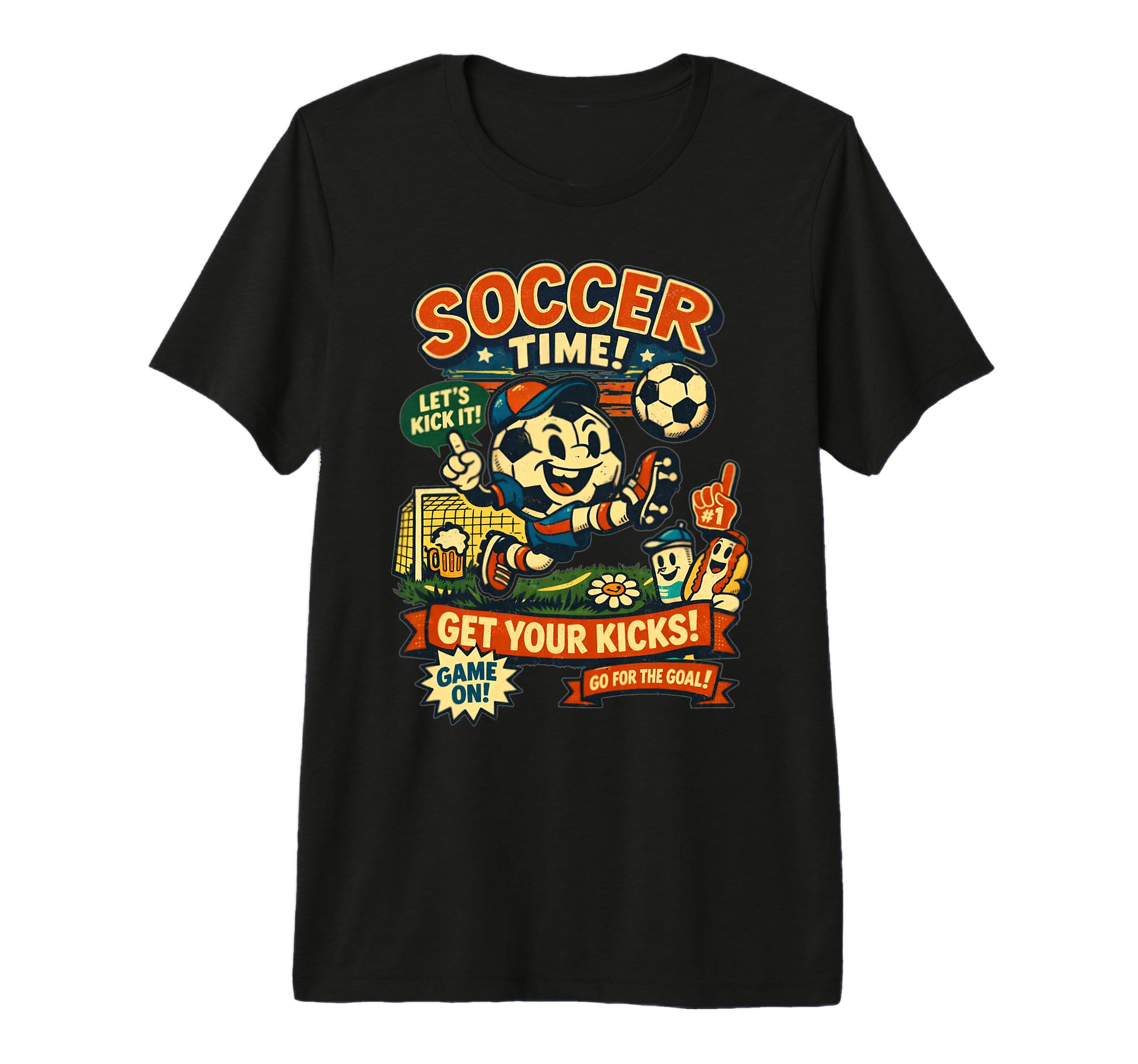 Soccer Time Foodball Futbal Tri Blend T-Shirt - Unique Graphic Men Women - T-Shirt, Sweatshirt, Hoodie