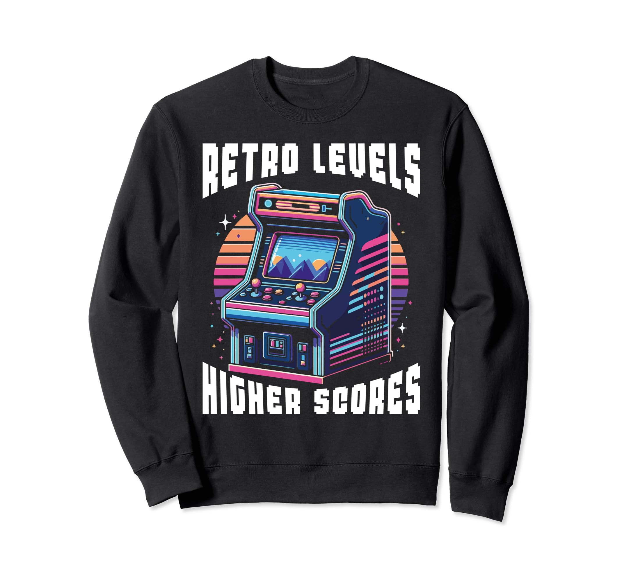 80S Arcade Nostalgia Pixel Art Sweatshirt - Casual Everyday Wear Unisex - T-Shirt, Sweatshirt, Hoodie