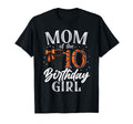 Mom Ten 10Th Birthday Basketball Bday T-Shirt - Custom Art Print Men Women - T-Shirt, Sweatshirt, Hoodie