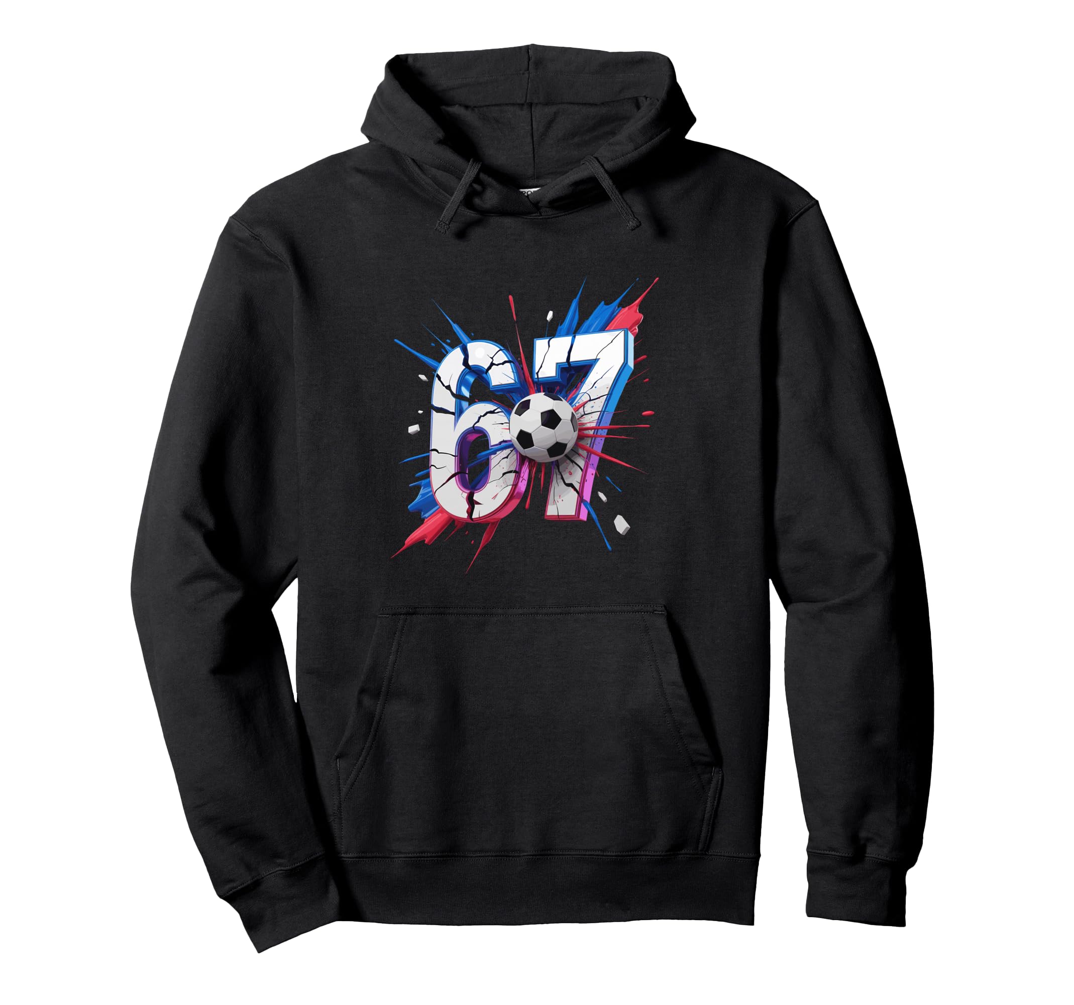 67 Soccer Smash Number Sixty Seven Hoodie - Trendy Graphic Men Women - T-Shirt, Sweatshirt, Hoodie