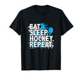 Eat Sleep Hockey Repeat T-Shirt - Graphic Print for Adults - T-Shirt, Sweatshirt, Hoodie