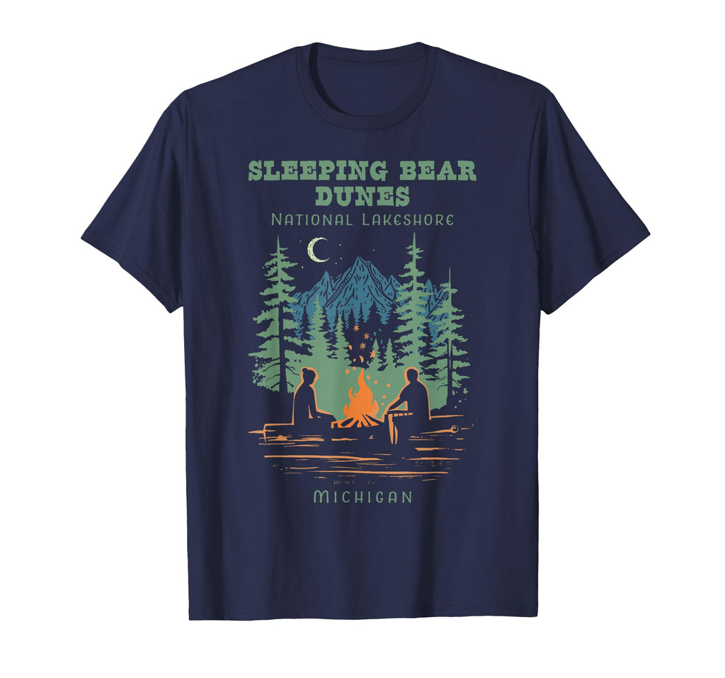 Sleeping Bear Dunes National Lakeshore T-Shirt - Minimalist Print Unisex - T-Shirt, Sweatshirt, Hoodie
