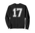 17 Number Seventeen Team Sports Sweatshirt - Aesthetic Graphic for Adults - T-Shirt, Sweatshirt, Hoodie