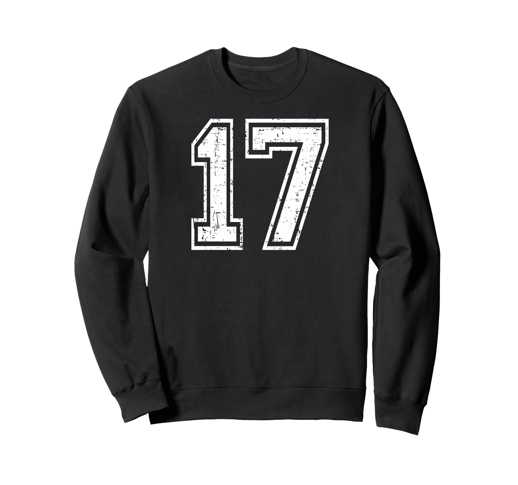 17 Number Seventeen Team Sports Sweatshirt - Aesthetic Graphic for Adults - T-Shirt, Sweatshirt, Hoodie