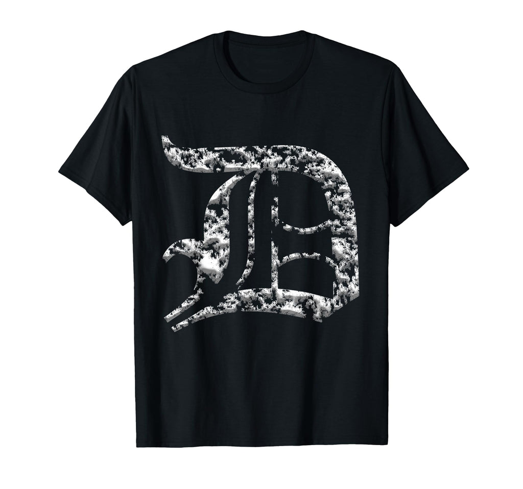 Distressed 3D Old English D Detroit T-Shirt - Aesthetic Graphic Unisex - T-Shirt, Sweatshirt, Hoodie