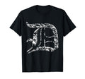Distressed 3D Old English D Detroit T-Shirt - Aesthetic Graphic Unisex - T-Shirt, Sweatshirt, Hoodie