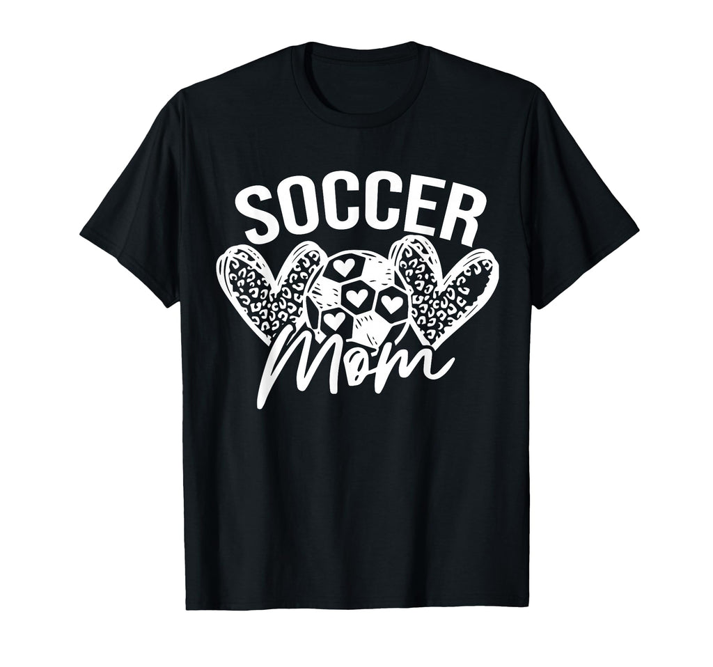 Heart Soccer Mama Checkered Soccer T-Shirt - Fun Novelty Design for Adults - T-Shirt, Sweatshirt, Hoodie