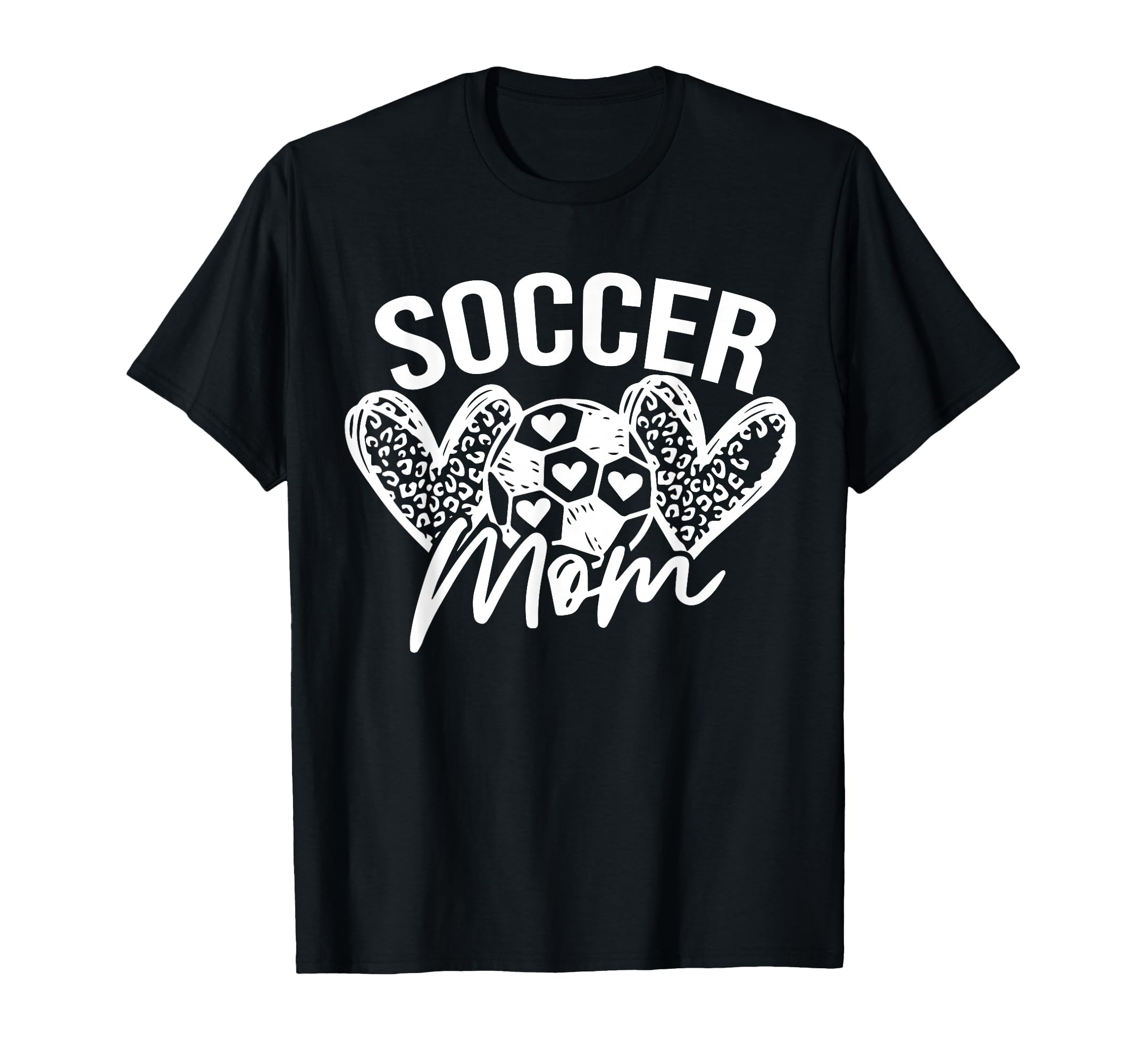 Heart Soccer Mama Checkered Soccer T-Shirt - Fun Novelty Design for Adults - T-Shirt, Sweatshirt, Hoodie
