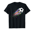 Soccer Ball Breaking Through Wall T-Shirt - Minimalist Print Men Women - T-Shirt, Sweatshirt, Hoodie