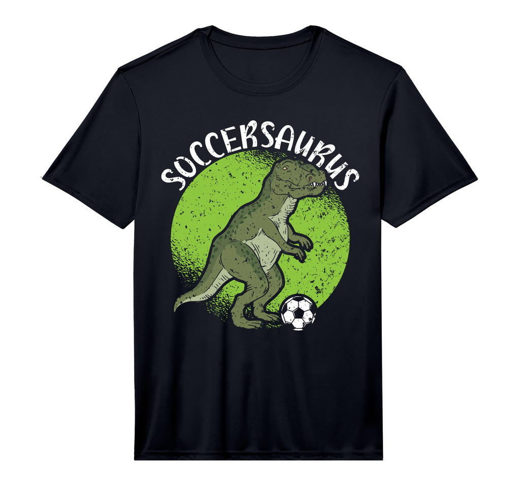Soccersaurus Dinosaur Goalkeeper Sport T-Shirt - Fun Novelty Design Unisex - T-Shirt, Sweatshirt, Hoodie