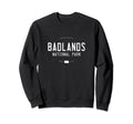 Badlands National Park South Sweatshirt - Minimalist Print for Adults - T-Shirt, Sweatshirt, Hoodie