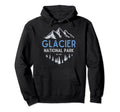 Glacier National Park Montana Hoodie - Graphic Print Men Women - T-Shirt, Sweatshirt, Hoodie