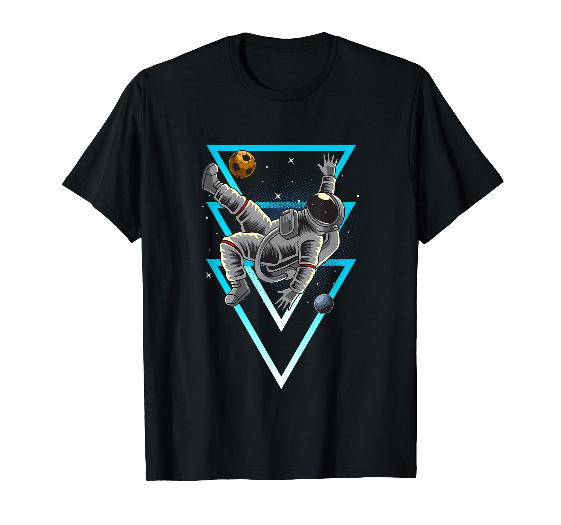 Punk Gamer Astronaut Soccer Space T-Shirt - Novelty Apparel Men Women - T-Shirt, Sweatshirt, Hoodie