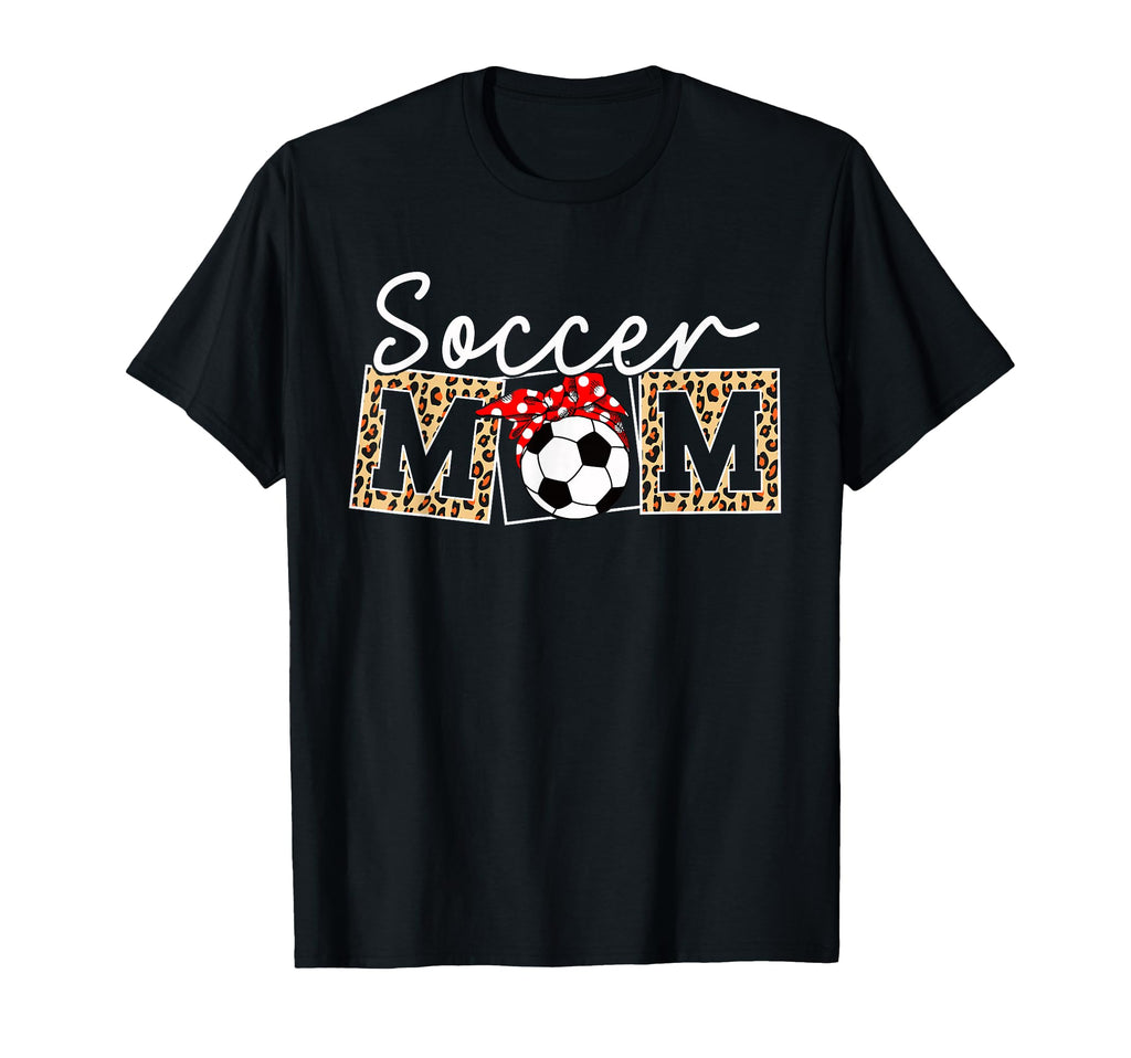 Leopard Soccer Mom Life Game Day T-Shirt - Minimalist Print for Adults - T-Shirt, Sweatshirt, Hoodie