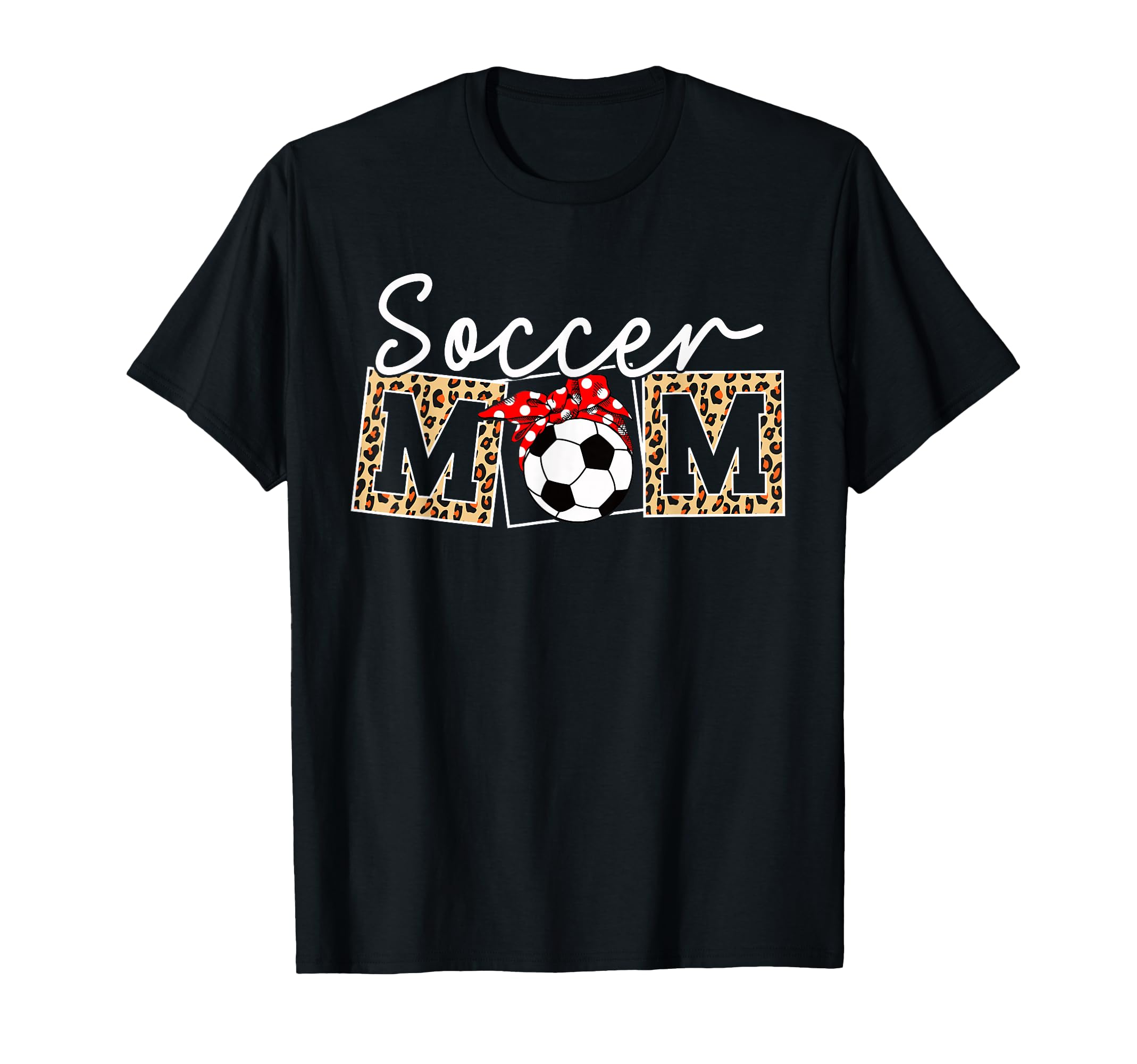 Leopard Soccer Mom Life Game Day T-Shirt - Minimalist Print for Adults - T-Shirt, Sweatshirt, Hoodie