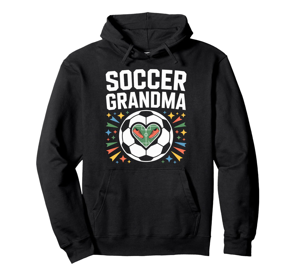 Soccer Grandma Heart Field Cleats Hoodie - Minimalist Print Men Women - T-Shirt, Sweatshirt, Hoodie