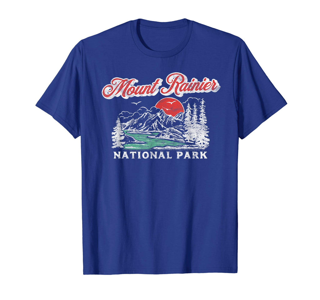 Mount Rainier National Park 80S Mountains T-Shirt - Unique Graphic Unisex - T-Shirt, Sweatshirt, Hoodie