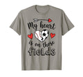 My Heart Is Those Fields Baseball T-Shirt - Novelty Apparel for Adults - T-Shirt, Sweatshirt, Hoodie